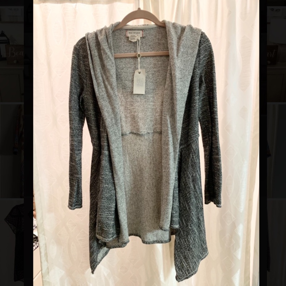 Max Studio Hooded Cardigan